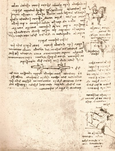 Estudio para el Monumento Sforza, c. 1482-c. 1499, 1883 de Leonardo da Vinci