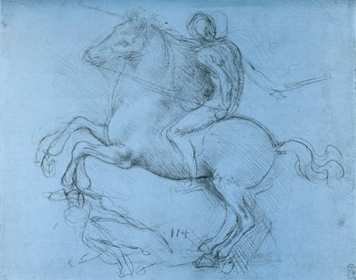 Estudio para el Monumento Sforza, c1488-1493 1954 de Leonardo da Vinci