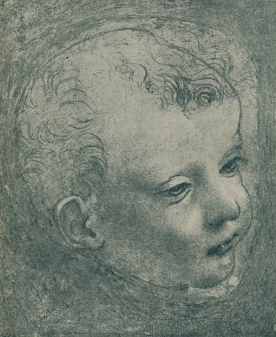 Estudio de la cabeza de un niño, 1482-1483, 1932 de Leonardo da Vinci