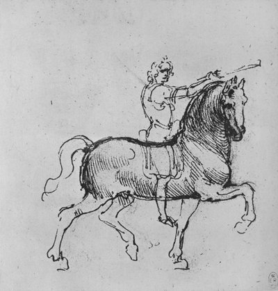 Estudio de un jinete, c1480 de Leonardo da Vinci
