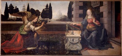 La Anunciación - 1472-1475 de Leonardo da Vinci