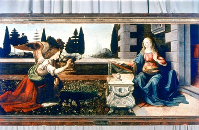 La Anunciación, 1472-1475 de Leonardo da Vinci