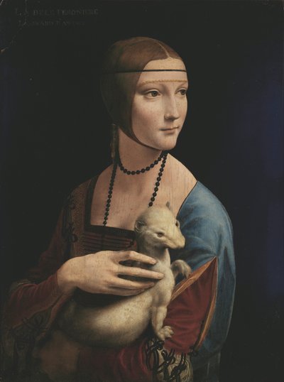 La dama del armiño (Retrato de Cecilia Gallerani). de Leonardo da Vinci