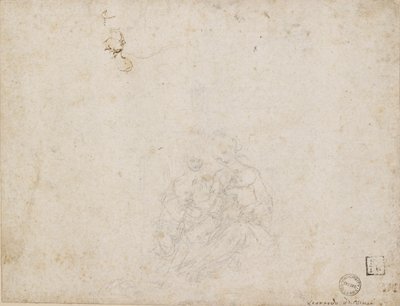 La Virgen y el Niño Adorados, 1472-1519 de Leonardo da Vinci