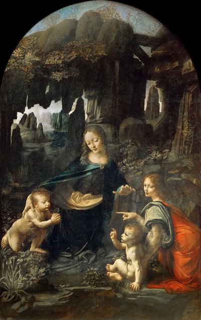 La Virgen de las Rocas, entre 1492 y 1508 de Leonardo da Vinci