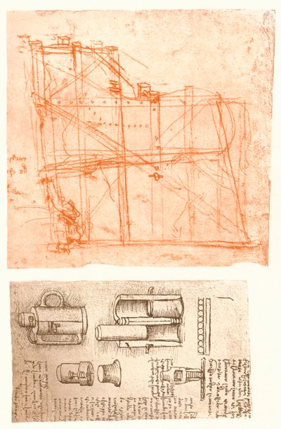 Dos dibujos, c1472-c1519 1883 de Leonardo da Vinci