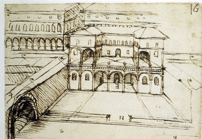 Urbanismo: plano arquitectónico (16) de Leonardo da Vinci de Leonardo da Vinci
