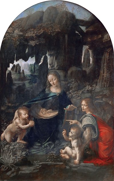 Virgen de las Rocas de Leonardo da Vinci
