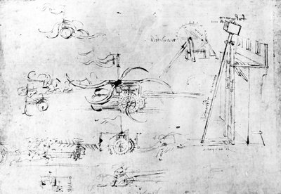 Diseños de Armamento, fol. 40v-a de Leonardo da Vinci