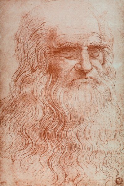 Retrato de Leonardo da Vinci, copia del Autorretrato de Leonardo da Vinci de Leonardo da after Vinci