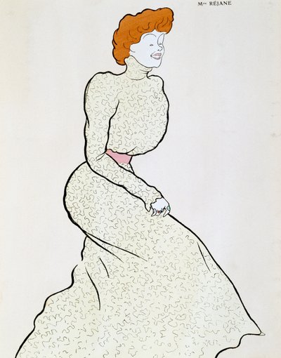 Actriz Gabrielle Rejane, dibujo de Leonetto Cappiello de Leonetto Cappiello