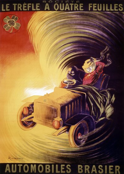Anuncio de Leonetto Cappiello para los coches Brasier en Francia alrededor de 1900 de Leonetto Cappiello