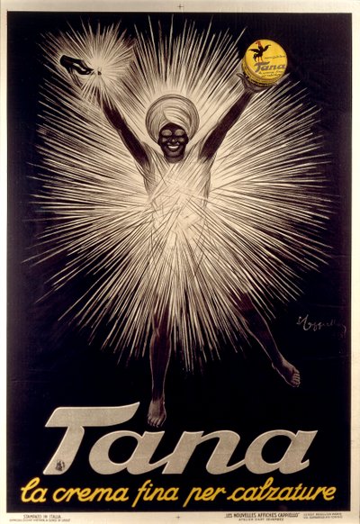 Anuncio de betún para zapatos Tana por Leonetto Cappiello, póster de Leonetto Cappiello