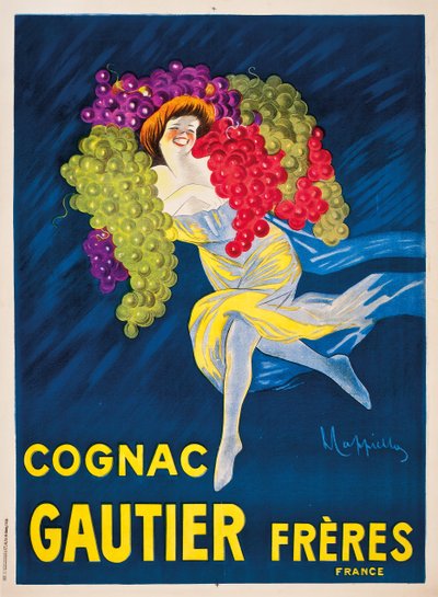 Un cartel publicitario de cognac Gautier Freres de Leonetto Cappiello