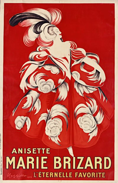 Anís Marie Brizard, 1928 de Leonetto Cappiello