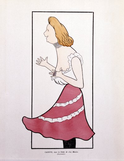Armande Cassive, en "La Dame de Chez Maxim", viñeta de Leonetto Cappiello