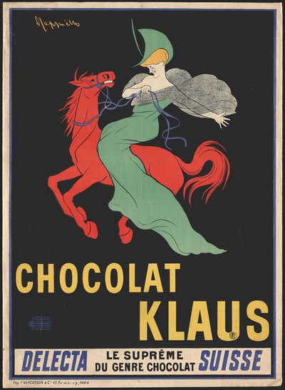 Chocolat Klaus, 1902 de Leonetto Cappiello