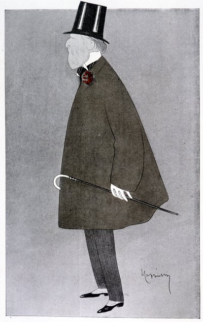 Retrato cómico de Jacques Doucet en “Fantasio” de Leonetto Cappiello
