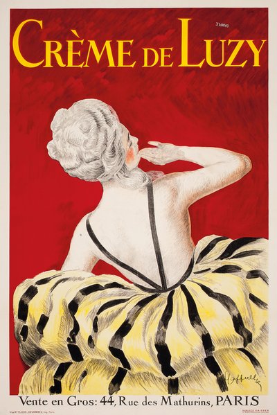 "Creme de Luzy", un cartel publicitario de la firma de cosméticos parisina Luzy de Leonetto Cappiello