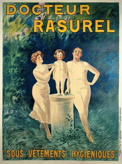 Docteur Rasurel: Ropa Interior Higiénica, c. 1911 de Leonetto Cappiello