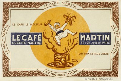 Publicidad francesa para el café Martin, después de Leonetto Cappiello 1921 de Leonetto Cappiello