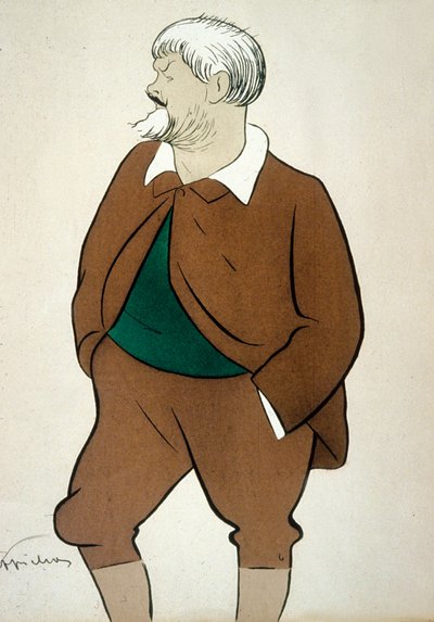 Jean Richepin (1849-1926) poeta francés, dibujo de Cappiello de Leonetto Cappiello