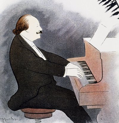 Jules Massenet al piano de Leonetto Cappiello