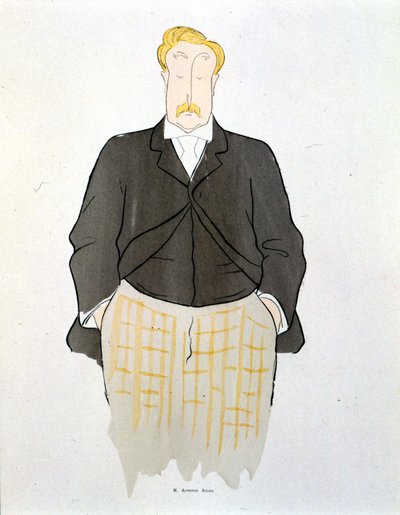 Retrato de Alphonse Allais por Leonetto Cappiello alrededor de 1900 de Leonetto Cappiello