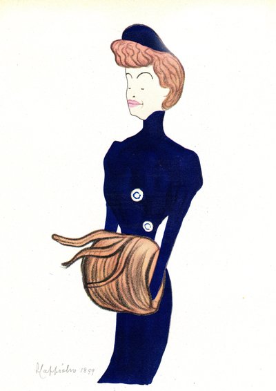 Retrato de la comediante Gabrielle Reyu llamada Rejane (1856-1920) Caricatura de Leonetto Cappiello (1875-1942) 1903 de Leonetto Cappiello