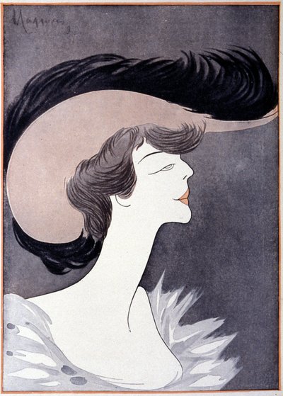 Retrato de la Sra. Longworth (Alice Roosevelt Longworth) (1884 - 1980), hija de Theodore Roosevelt. Caricatura de Leonetto Cappiello. de Leonetto Cappiello
