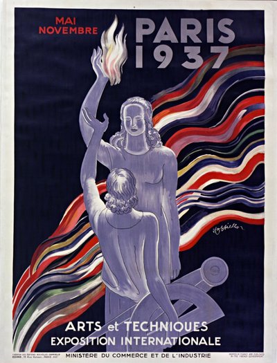 Cartel de la Exposición Internacional de 1937 en París, 1937 de Leonetto Cappiello