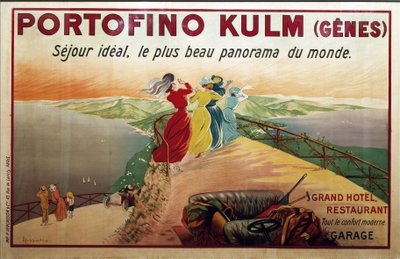 Carteles, siglo XX. Anuncio para el hotel Portofino. Portofino Kulm (Génova) de Leonetto Cappiello