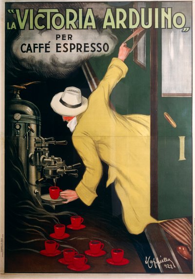Publicidad para la máquina de café espresso Victoria Arduino de Leonetto Cappiello