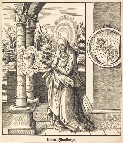 Santa Amelberga de Leonhard Beck