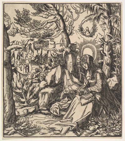Santa Ita de Toggenburg, de los Santos de Habsburgo de Leonhard Beck