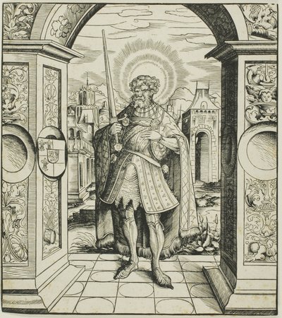 San Rolandus, de los Santos relacionados con la Casa de Habsburgo de Leonhard Beck