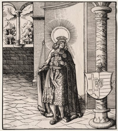 Santos relacionados con la Casa de Habsburgo: Una cuenta general de la ascendencia del Emperador Maximiliano I de Leonhard Beck