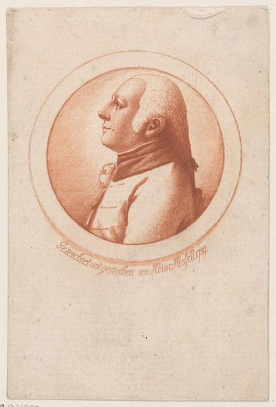 Retrato de un hombre desconocido de Leonhard Heinrich Hessell