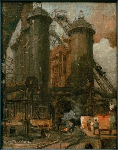 L. Sandrock, Trabajos en el alto horno de Leonhard Sandrock