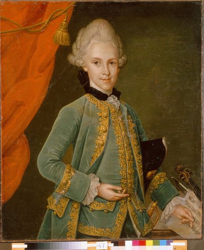 Retrato del Conde Karl Gustav von Simolin (1715-1777). Pintura de Leonhard Schorer (1715-1777), óleo sobre lienzo. Arte alemán de Leonhard Schorer