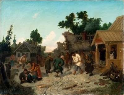 En la taberna, 1886 de Leonid Ivanovich Solomatkin