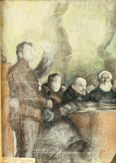 Lenin en el Séptimo Congreso de los Soviets de toda Rusia en diciembre de 1919 de Leonid Osipovic Pasternak