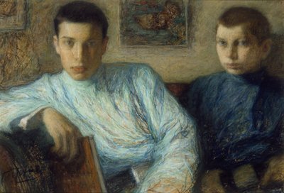 Retrato de Boris y Alexander Pasternak, 1905 de Leonid Osipovic Pasternak