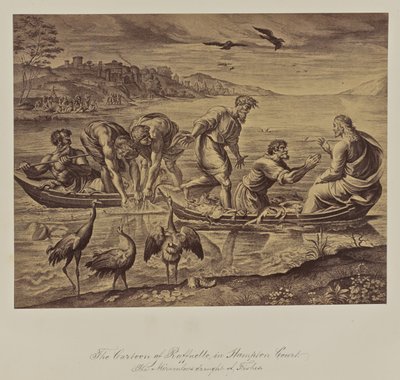 La caricatura de Raffaelle en Hampton Court. El milagroso calado de los peces. de Leonida Caldesi