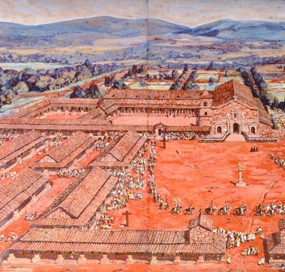 Plaza Mayor en la Reduccion de San Ignacio de Leonie Matthis de Villar