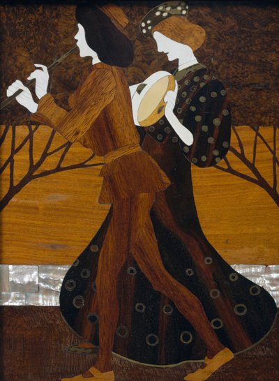 Cómoda, ca 1908, por Leopold Bauer, (detalle) de Leopold Bauer