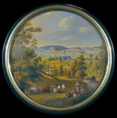 Vista de Weitra en el Waldviertel de Leopold Blonder