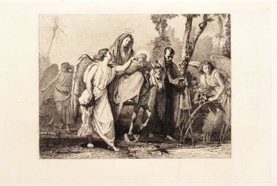 La huida a Egipto de Leopold Flameng
