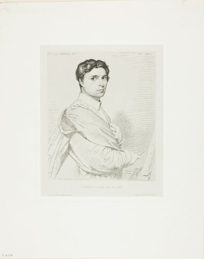 Ingres a los veinticuatro años de Leopold Flameng