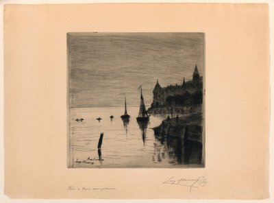 Vista de Ámsterdam de Leopold Flameng